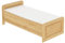 Erst-Holz® Seniorenbett extra hoch 120x220 Einzelbett mit Federholzrahmen Holzbett Massivholz 60.42-12-220 FV M
