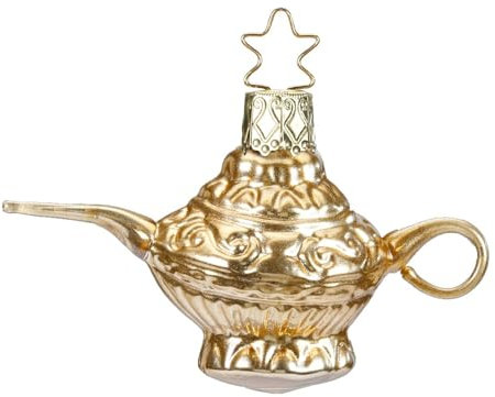 Inge-glas - Christbaumschmuck - Baumschmuck - Wunderlampe - Größe 5,5 cm - mundgeblasen
