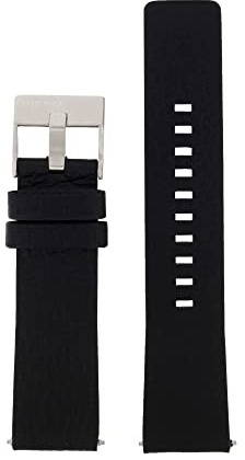 Diesel Uhrband Wechselarmband LB-DZ4392 Ersatzband DZ4392 Uhrenarmband Leder 24 mm Schwarz