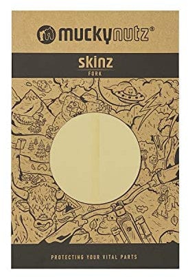 Mucky Nutz Skinz, Fork Protection, Clear, Black, Gloss