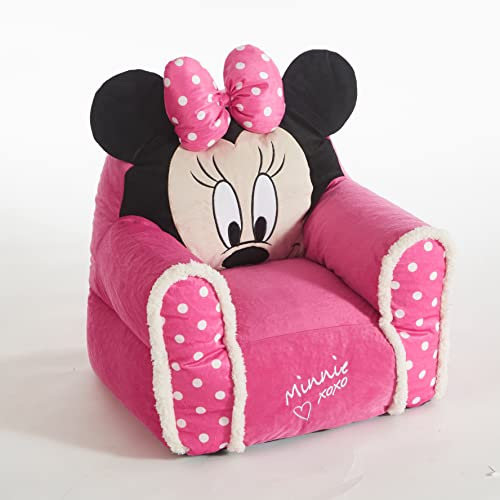 Idea Nuova Minnie Mouse Sitzsack mit Sherpa-Besatz, klein, Pink