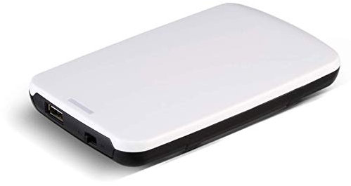 Hard disk esterno da 1 TB, 750 GB, 500 GB, 2,5 pollici, portatile, adatto per PC desktop, laptop, Xbox One, PS4, Smart TV e altri dispositivi (bianco, 250 GB)