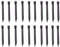 MEETOZ Plastic Ground Spikes Stakes(Black 30pc), Fits Most Brands Garden Edging Staples,Tent Nails,Depress Fruit Branches Stakes (30)
