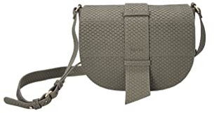 Kate Lee Damen Sac en Cuir Porté Bandoulière Jany Umhängetasche aus Leder, grau