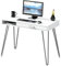 SHW Home Office Computer-Schreibtisch mit Haarnadelbeinen und Schublade, Weiß