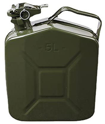 BHBXZZDB Bidon d'essence pour Carburant et Huile avec Bec verseur pour Carburant et Huile, Vert, Durable, Antistatique, Bidon en métal