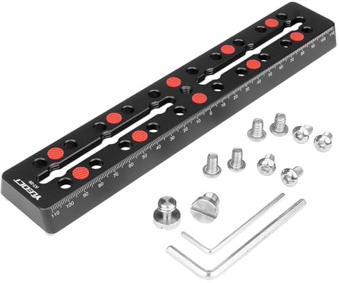 YUEOCT 230mm/9.05 Telescope Rail Bar Vixen Style Dovetail Mounting Plate, with M6 1/4 3/8 Camera Screw for Telescope Saddle Mount Base OTA Equatorial Head Tripod Adapter Sky Astrophotography