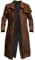LP-FACON Vegas Duster Coat NCR New Veteran Ranger Suede Leather Trench Coat -New Vegas Coat