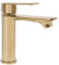 Rea Waschtischarmatur MAYSON GOLD LOW Wasserhahn Bad Badarmatur aus Messing Armatur für Waschbecken Badezimmer Mischbatterie Waschbecken Einhebel (Gold)