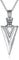 VONALA Norse Viking Arrow Necklace for Men 925 Sterling Silver Arrowhead Pendant Necklace Mjolnir Nordic Runic Talisman Amulet Jewellery Gifts for Men Boyfriend Unisex