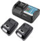 2X BL1041B Batteries avec Chargeur Compatible avec Makita 12V CXT 4Ah BL1015 BL1016 BL1021B BL1041B BL1020B BL1040B