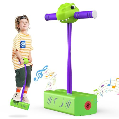 faentwc Dinosaurier Spielzeug ab 3-2 Jahre, Spielzeug ab 3-12 Jahre Junge Kinderspiele ab 3-12 Jahre Pogo Stick Geschenk Junge 3-12 Jahre Weihnachten Geschenke für Kinder 3-12 Jahre