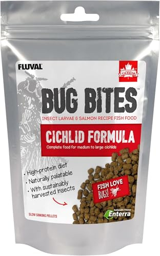 Fluval Bug Bites Cichlid pellets Fish Food, 100 g (Pack of 5)