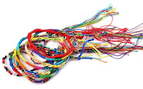 YWJewly Partnerarmband für Sie and Ihn 50 Stücke Schmuck Lot Geflecht Stränge Freundschaftsschnüre Handgemachte Armbänder Fliegeruhr Lederarmband (c-As shown, One Size)