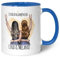 GRAVURZEILE Bedruckte Tasse mit Konfiguration - Beste Freundin - Umfangreich anpassbares Motiv zum selbst gestalten - Persönliches Geschenk für Freundinnen - Farbe: Blau