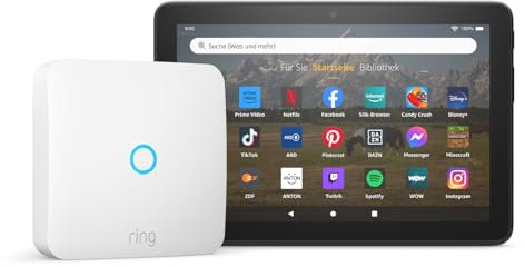 Fire HD 8-Tablet + Ring Intercom von Amazon | Greife mit dem Fire Tablet von überall aus auf deine Gegensprechanlage zu (64 GB, mit Werbung)