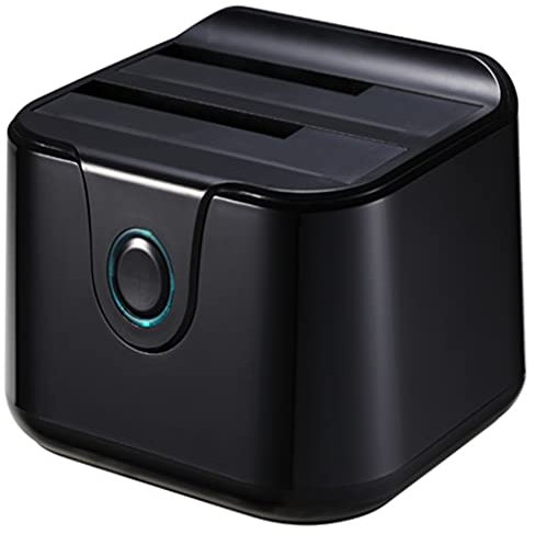 Dual Bay SSD/HDD Docking Station Hard Disk Docking SATA III to USB3.0 Docking Function for 2.5/3.5 HDD Laptop