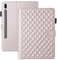 Vaitasy Coque pour Samsung Galaxy Tab S10 FE/ S9 FE/ S9 Business Cuir PU Tablet Étui pour Galaxy Tab S9 Con Portafolio Supporto Funzione Or Rose