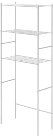 Vicco Waschmaschinenregal Miso, Badmöbel, Weiß, 66 x 162 cm