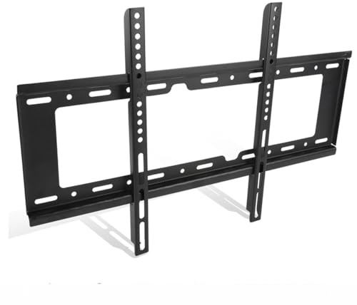 Juanio® Support TV Fixe, Fixation Mural pour TV LED TCL 55P638 55, VESA 400 * 400mm Noir