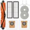 (9 Piezas) X20+ Repuestos Para Aspiradora Robot Xiaomi X20+/ X20 Plus 1S/ S20 Plus/ S20+/ X10+/ X20 Pro/Incluye 1 Cepillo Giratorio, 2 Cepillos Laterales, 2 Bolsas Para Polvo, 2 Filtros Hepa, 2 Mop