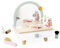 Janod J06463 Friseurstuhl aus Holz für Kinder auf einem Tisch-Schublade, Spiegel und 7 Accessoires-Thema Einhorn-Höhe 33cm-Make-up-Attrappe-Ab 3 Jahre-J06463