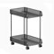 Carrello PC Supporto Tower for CPU Supporto Tower for PC nero Supporto for CPU a 2 livelli Supporto for computer mobile in metallo Carrello for host mobile domestico con ruote Supporto PC Fisso(Piccol