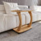 sugodesign Beistelltisch Couch, mit Rollen, Laptoptisch für Couch, Kleiner Wohnzimmertisch, Sofatisch in stylischer Holz-Optik, Kleiner Couchtisch fürs Wohnzimmer, Arasta