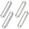 YUNYU 4-Pack Stainless Steel Replacement Blades for Peelers for Kitchen - 56mm Piranha Peeler Blades Set with 2 Flat & 2 Serrated Edges - Durable Universal Fit for Fruits, Vegetables