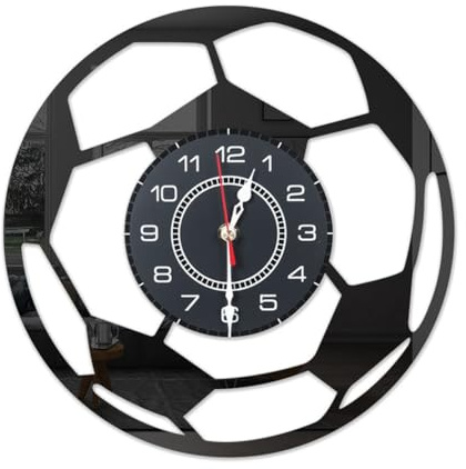 Wadakada Cartoon Football Clock Fashion Simple Wall Clock Living Room Bedroom Wall Quartz Clock Wall Clock