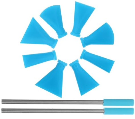 Zerodeko Stainless Steel Paint Pouring Nozzle Kit for Acrylic Fluid Art Straw Blow Nozzles with Versatile Designs for Bloom and Dutch Techniques and Use Painting Supplies