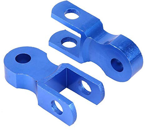 2 Stücke Universal Motorrad Stoßdämpfer Höhe Verlängerung Extender Riser Verjüngung Universal Motorcycle Rear Shock Absorber Riser 5cm Blau für ATV Quad Motorrad Motor Pit Dirt Trail Bike (Mit)