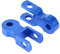 2 Stücke Universal Motorrad Stoßdämpfer Höhe Verlängerung Extender Riser Verjüngung Universal Motorcycle Rear Shock Absorber Riser 5cm Blau für ATV Quad Motorrad Motor Pit Dirt Trail Bike (Mit)