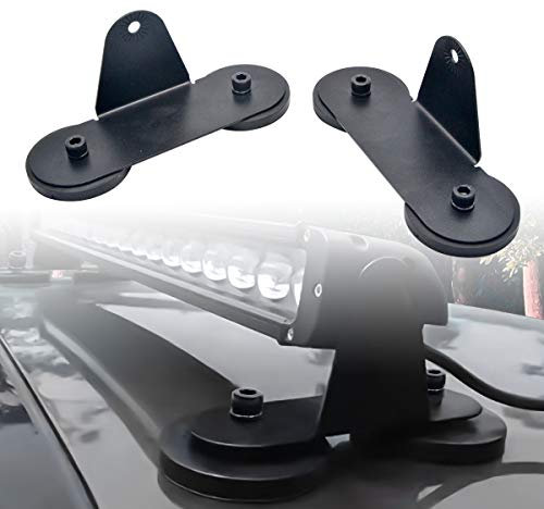 HugeAuto - Lot de 2 supports de fixation magnétiques universels pour barres lumineuses LED et barres de toit, pour véhicules tout-terrain, 4 x 4