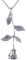 DAOCHONG S925 Argent sterling Rose Fleur Pendentif Collier Danse Rose Collier Romantique Meilleur Cadeau pour Elle,Oxidized