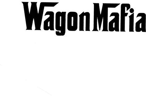 Stukk Stickers Waggon Mafia Tough Man Style Cool Spaß Aufkleber Aufkleber Vinyl 15,2 cm x 4,1 cm - Schwarz