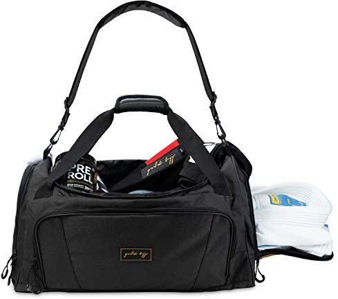 Gold BJJ Jiu Jitsu Seesack – wasserdichte Tasche für verschwitzte Gi, Rashguard oder Schuhe – die perfekte Reisetasche für Kampfsportausrüstung, Boxen, MMA und mehr (Schwarz)