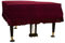 AsiaCreate Premium Pleuche Grand Piano Cover, dekorative Anti-Staub-Scratch Piano-Abdeckung, 165 cm, rot