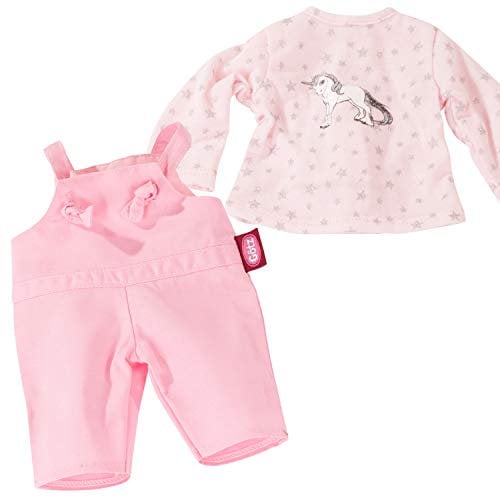 Götz 3403212 Babykombi Sparkling Unicorn - Puppenbekleidung Gr. S - 2-teiliges Bekleidungs- und Zubehörset für Babypuppen von 30 - 33 cm