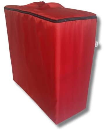Natalia Spzoo Aufbewahrungstasche für klappmatratze, Allzwecktasche wasserabweisend aus Nylon (Rot-Matratze: 198x80x10cm)