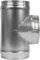 6 to 6 Inch / 150 to 150 mm T Shape 90 Degree Duct Splitter for Exhaust Fan, Dryer - Galvanized Steel Vent Ducting - 3 Way Duct Hose Connector, T Shape, T Joint Metal