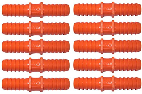 AERZETIX - C48682 - Lot de 10 raccords réparateurs cannelés 1/2'' x 1/2'' - jonction de réparation Manchons pour Tuyau d'arrosage - en Plastique