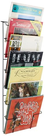 VDD – LP-Wandregal – Vinylaufbewahrung – LP-Regal – Wandmontage – Kapazität von 50