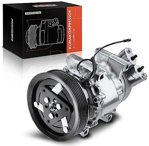 Frankberg Compressore dell'aria condizionata con frizione Compatibile con Clio II BB CBI BA0/1 Kangoo KC0/1 Kangoo Express FC0/1 Replace# 8200315744, compreso l'olio preconfezionato
