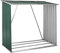 ESTEXO Brennholzunterstand Brennholz Holz Regal Lager Kaminholz Unterstand Metall Holzlager Brennholzlager Grün