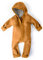 Ehrenkind® WALKOVERALL | Baby Wollwalk-Overalls aus Merino Schurwolle mit Reißverschluss | Walk Wolle Woll-Anzug für Kleinkind und Baby | Safran Gr. 62/68