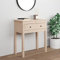 WIFESE Konsolentisch 70x35x75 cm Massivholz Kiefer Beistelltisch Holz Konsolentisch mit Schubladen Telefontisch Konsolentisch Holz Ablagetisch Konsolentische fürs Wohnzimmer Modedesign