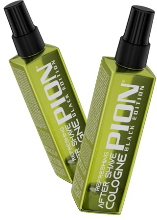 Pion PC03 Lemon After Shave Cologne 155ml – Erfrischende Barber Eau de Cologne mit Zitrusduft – Hautberuhigende Herrenpflege für Rasur & Frische – Black Edition Barber