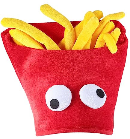 LIFKOME 1stk Pommes-frites-kappe Kostümhut Halloween-neuheitshüte Gefüllte Hut Partyartikel Fast-food-hut Cinco De Mayo-hüte Verrückter Hut Foto-requisiten-hüte Tier Kleidungsstücke Kind