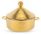 Royalford Monarch Cornetto Hot Pot, 3L - Stainless Steel Round Chafing Dish, Food Warmer Buffet Server Dish - Table Top Food Warmer Serving Dish with Lid for Caterings Parties Daily Use, Gold